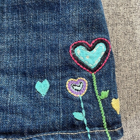 2/$15 Embroidered Baby Gap Denim Skirt - Picture 3 of 8